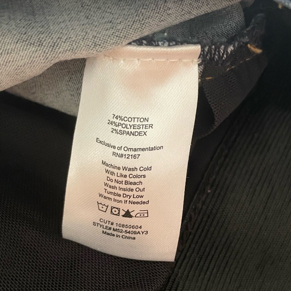 ADORABLE INDIGO POPPY WIDE LEG JEANS SZ 14 w/ BUILT IN TUMMY CONTROL WAIST BAND - Picture 11 of 11